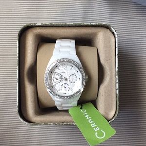 Fossil white watch